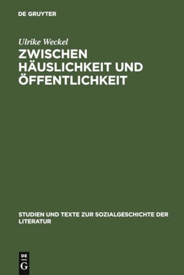 Zwischen Häuslichkeit und Öffentlichkeit – Die ersten deutschen Frauenzeitschriften im späten 18. Jahrhundert und ihr Publikum