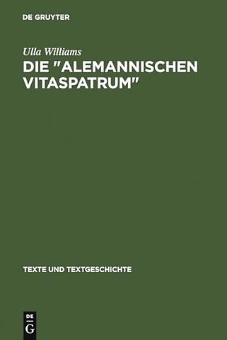 Die " Alemannischen Vitaspatrum " – Untersuchungen und Edition