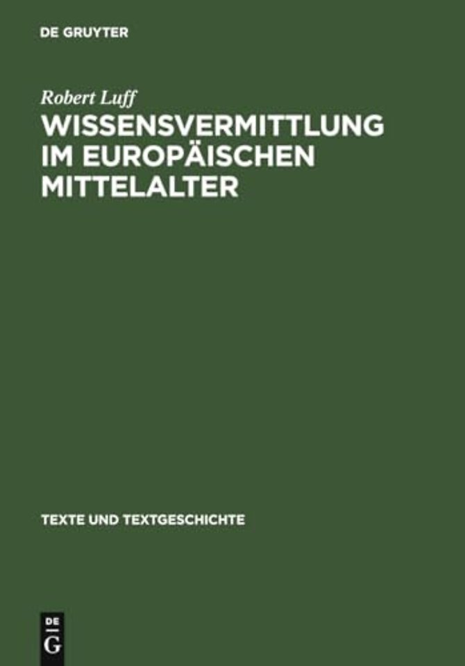 Wissensvermittlung im europäischen Mittelalter – >Imago mundi<–Werke und ihre Prologe