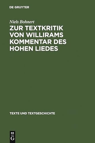 Zur Textkritik von Willirams Kommentar des Hohen – Mit besonderer Berücksichtigung der Autorvarianten