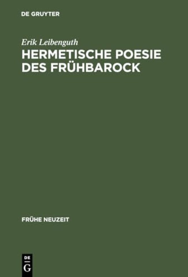 Hermetische Poesie des Frühbarock – Die "Cantilenae intellectuales" Michael Maiers. Edition mit Übersetzung, Kommentar und Bio–Bibliog