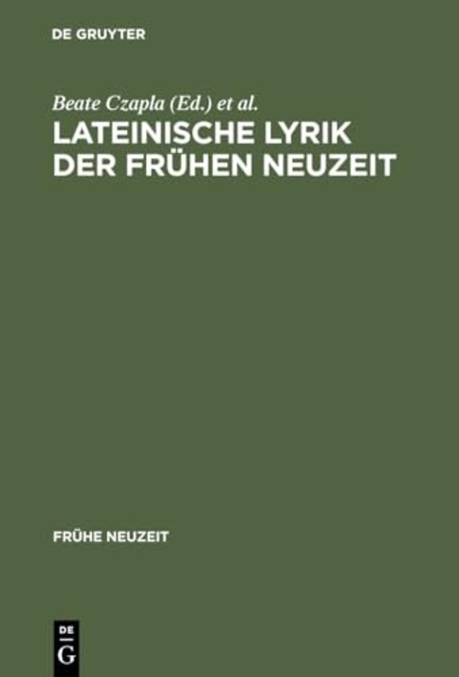 Lateinische Lyrik der Frühen Neuzeit – Poetische Kleinformen und ihre Funktionen zwischen Renaissance und Aufklärung; 1. Arbeitsgespräch der