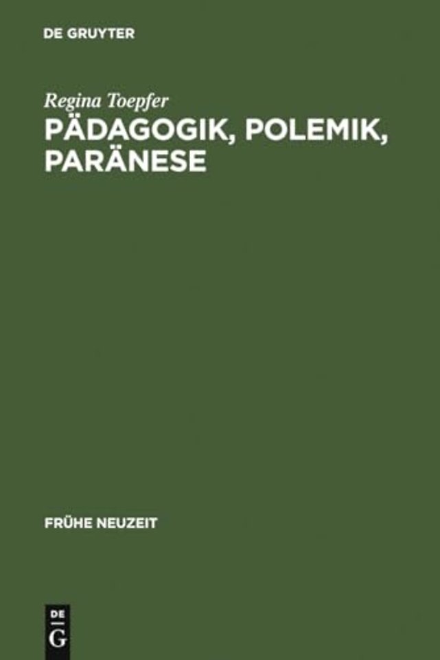 Padagogik, Polemik, Paranese