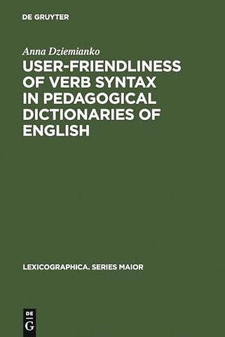 User–friendliness of verb syntax in pedagogical dictionaries of English