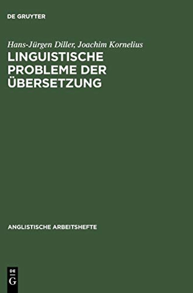 Linguistische Probleme der Übersetzung