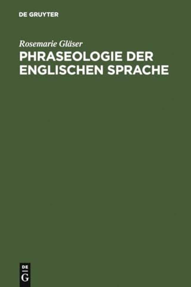 Phraseologie der englischen Sprache