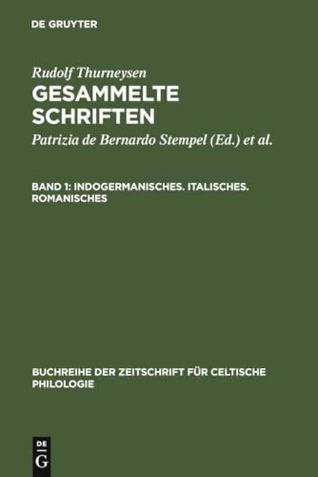 Indogermanisches. Italisches. Romanisches