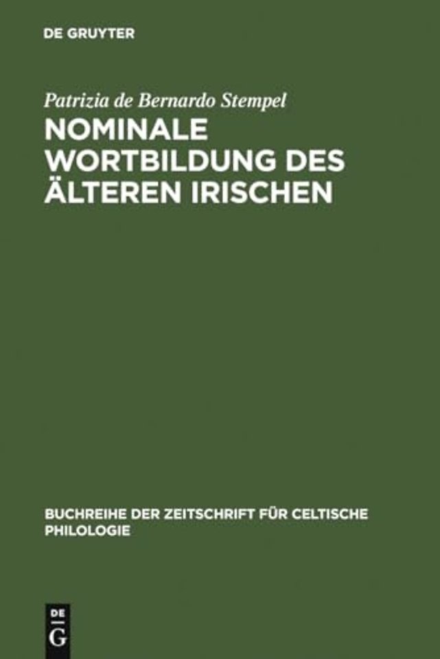 Nominale Wortbildung des alteren Irischen