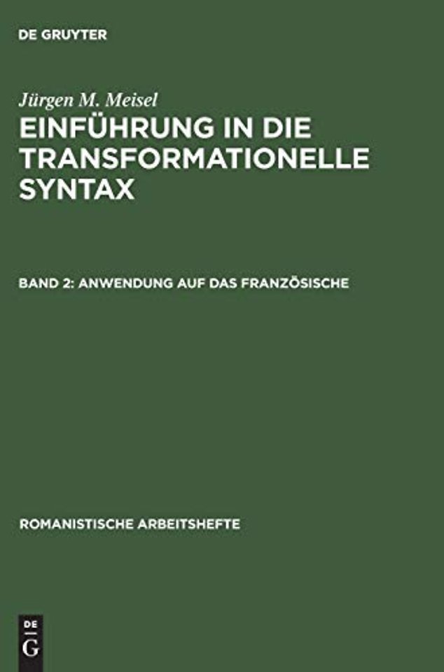 Anwendung auf das Französische