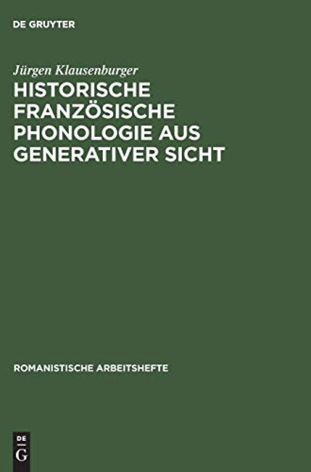 Historische französische Phonologie aus generativer Sicht