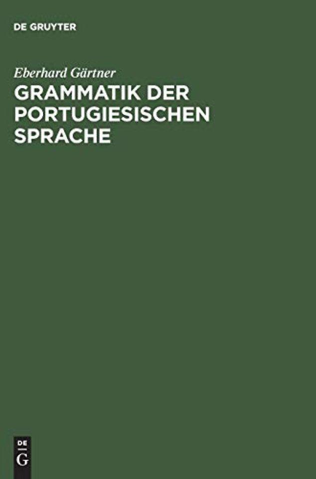 Grammatik der portugiesischen Sprache