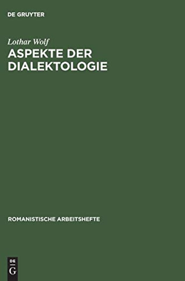 Aspekte der Dialektologie – Eine Darstellung von Methoden auf französischer Grundlage