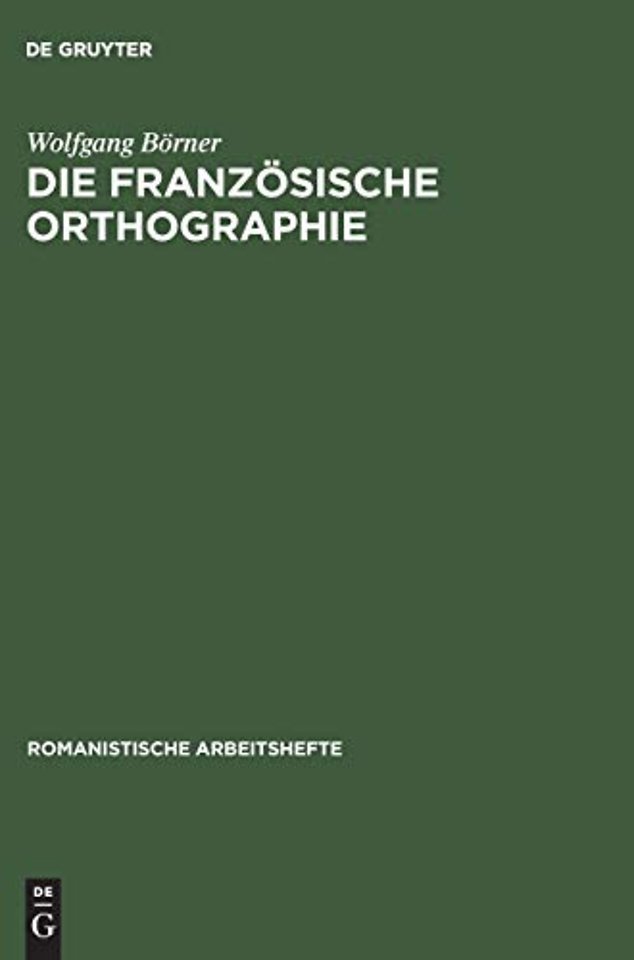 Die französische Orthographie