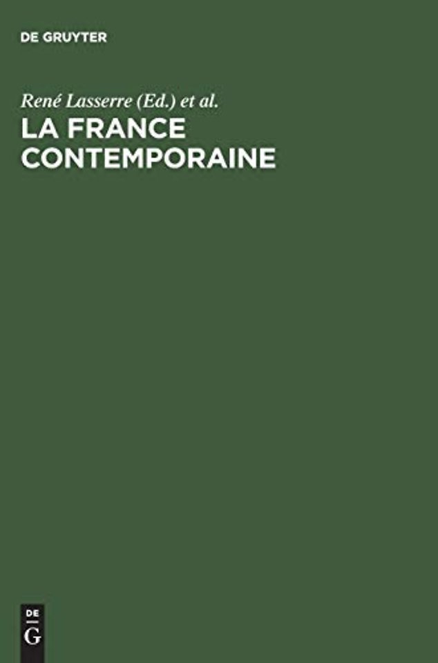 La France contemporaine – Guide bibliographique et thématique