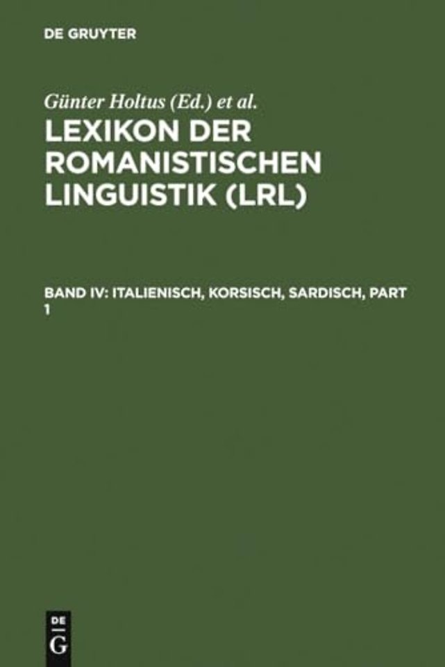 Italienisch, Korsisch, Sardisch
