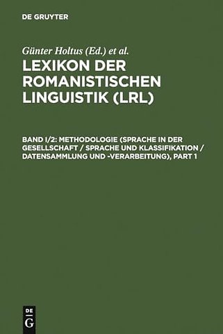 Methodologie (Sprache in der Gesellschaft / Sprache und Klassifikation / Datensammlung und –verarbeitung)