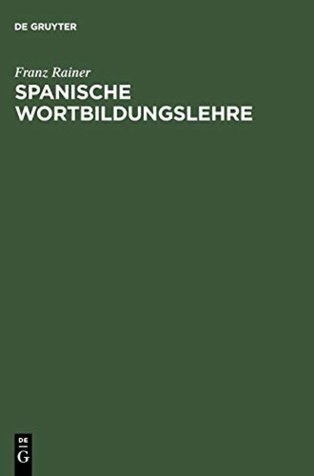 Spanische Wortbildungslehre