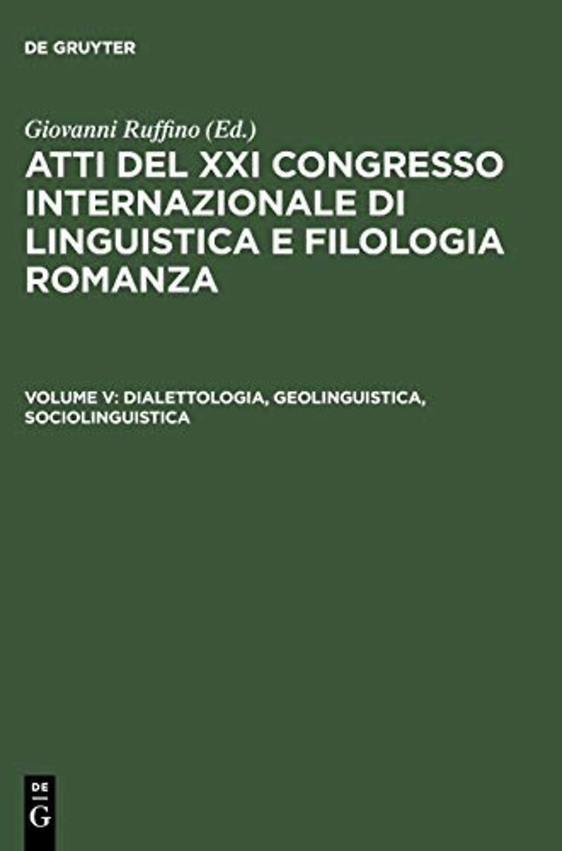 Dialettologia, geolinguistica, sociolinguistica