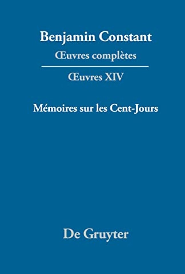 Mémoires sur les Cent–Jours