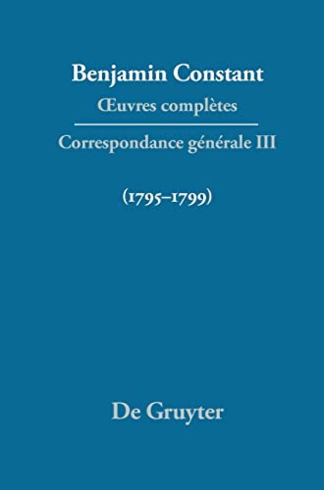 Correspondance 1795–1799