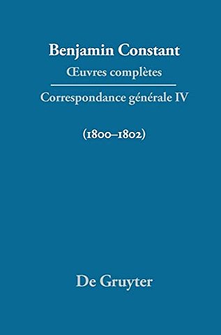 Correspondance 1800–1802