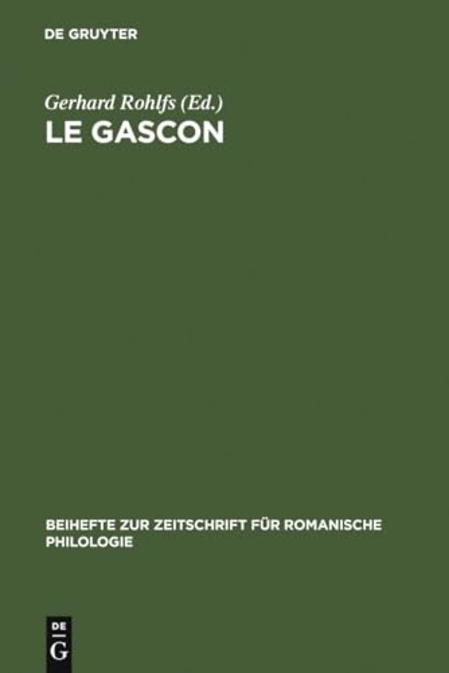 Le gascon – Études de philologie pyrénéenne