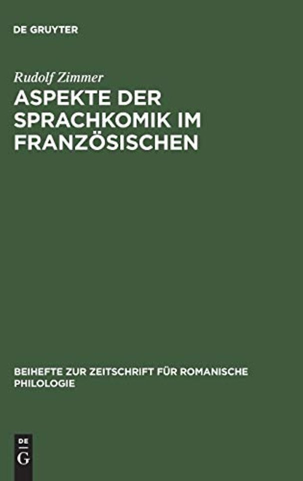 Aspekte der Sprachkomik im Franzosischen