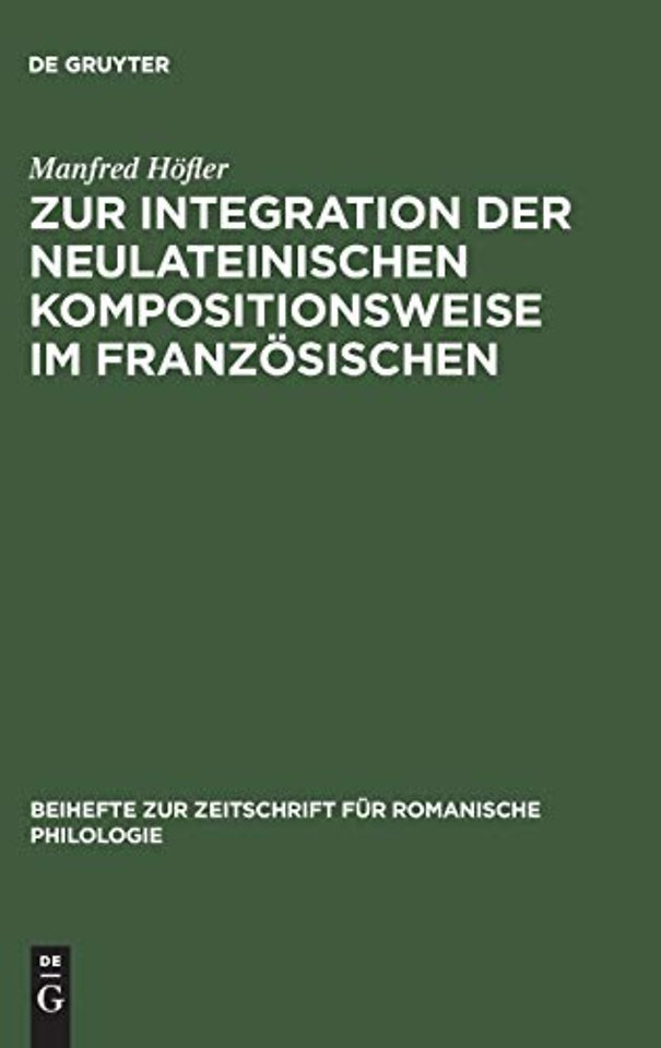 Zur Integration der neulateinischen Kompositions – Dargestellt an den Bildungen auf –(o)manie, –(o)mane