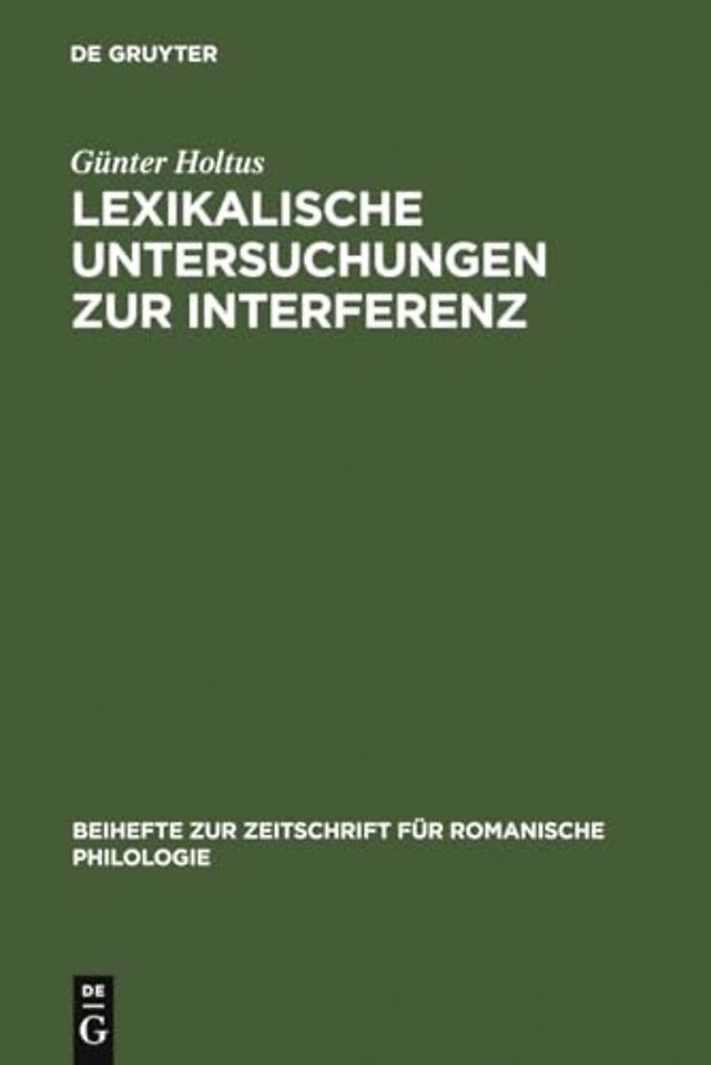 Lexikalische Untersuchungen zur Interferenz – Die franko–italienische Entrée d`Espagne