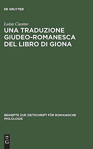 Una traduzione giudeo–romanesca del libro di Giona