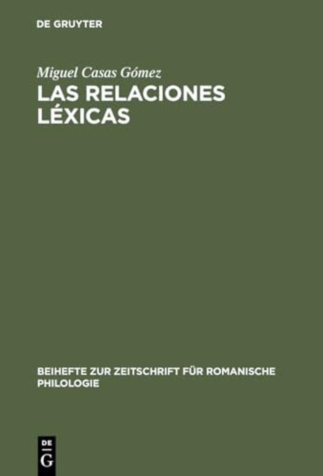 Las relaciones lexicas