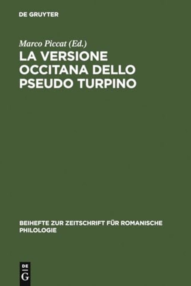 La versione occitana dello Pseudo Turpino – Ms. Londra B.M. additional 17920