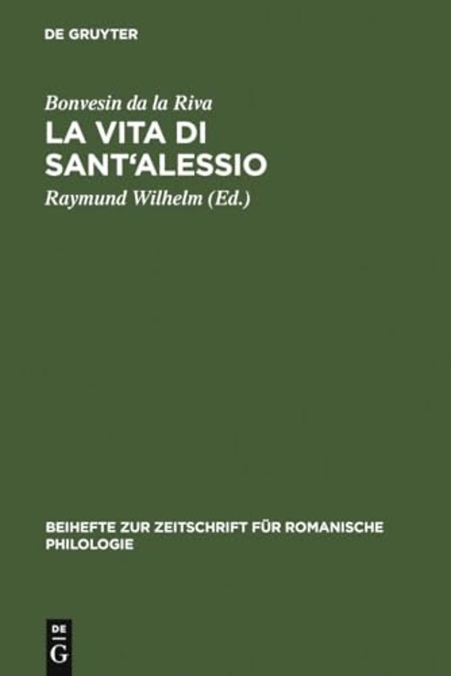 La Vita di Sant`Alessio – Edizione secondo il codice Trivulziano 93