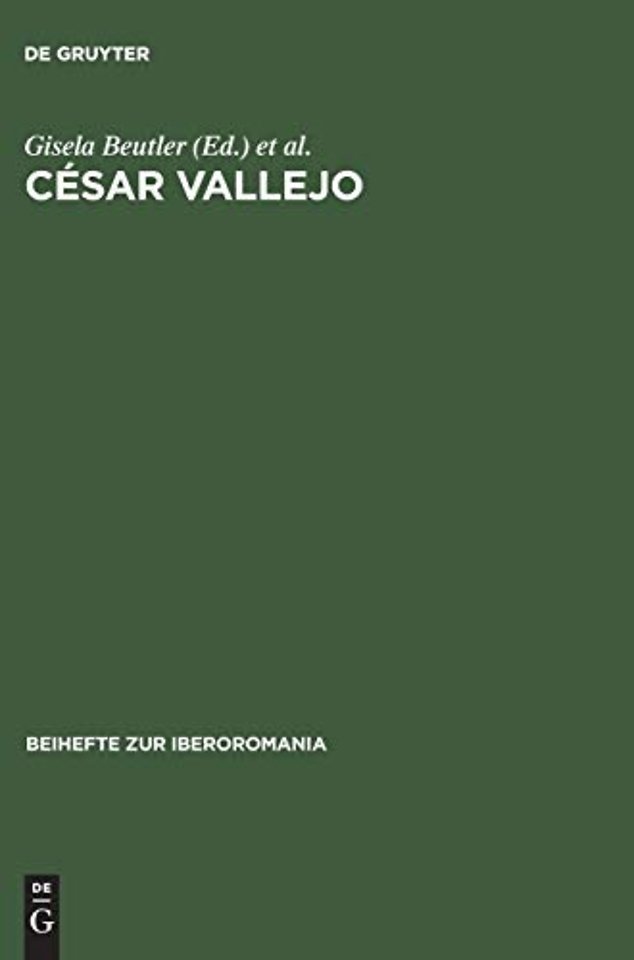 César Vallejo – Actas del Coloquio Internacional, Freie Univ. Berlin, 7.–9. junio 1979