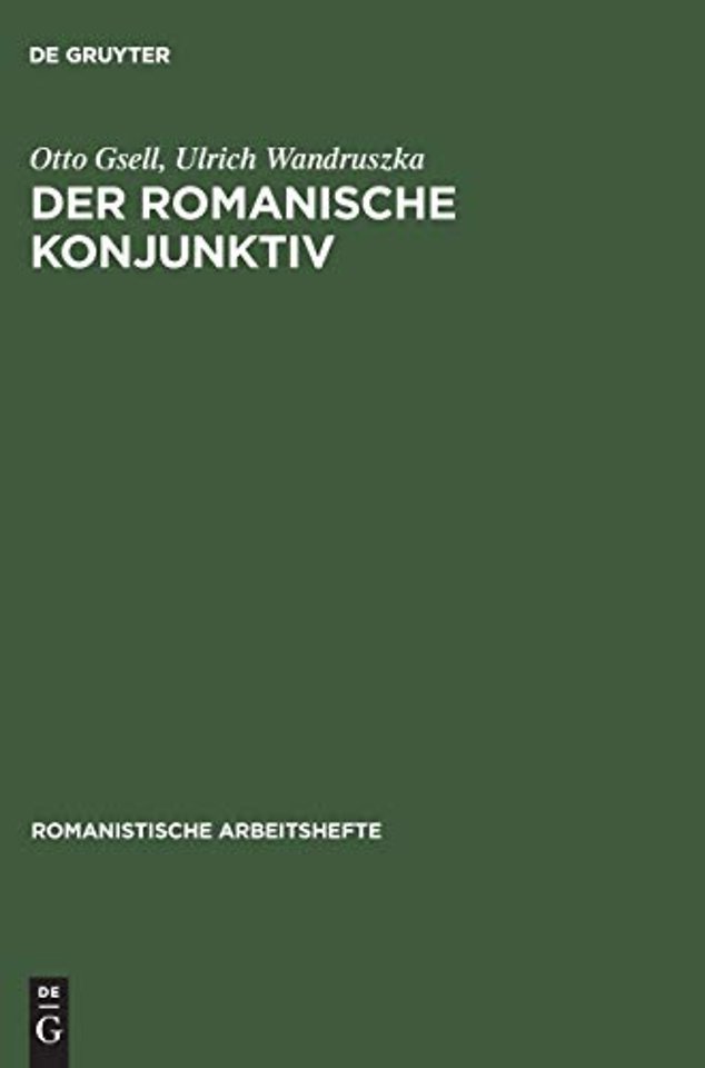 Der romanische Konjunktiv