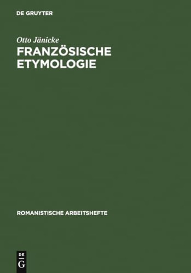 Franzosische Etymologie