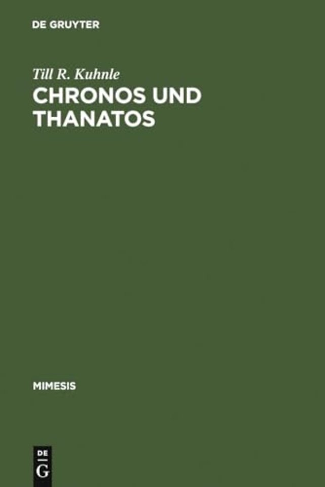 Chronos und Thanatos – Zum Existentialismus des >nouveau romancier< Claude Simon