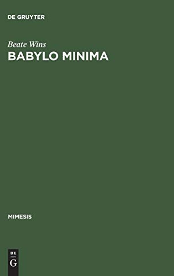 Babylo minima – Mailand in der Erzählliteratur des späten Ottocento