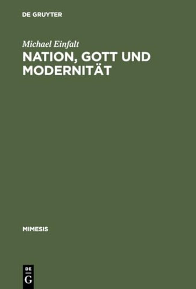 Nation, Gott und Modernität – Grenzen literarischer Autonomie in Frankreich 1919–1929