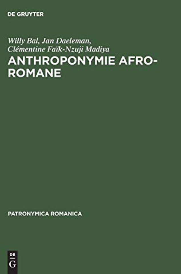 Anthroponymie afro–romane – Esquisse d`un projet