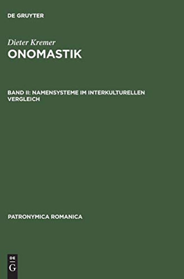 Namensysteme im interkulturellen Vergleich