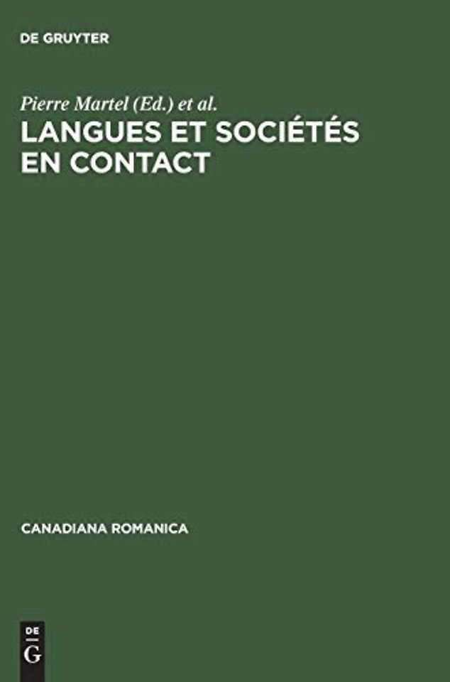 Langues Et Societes En Contact