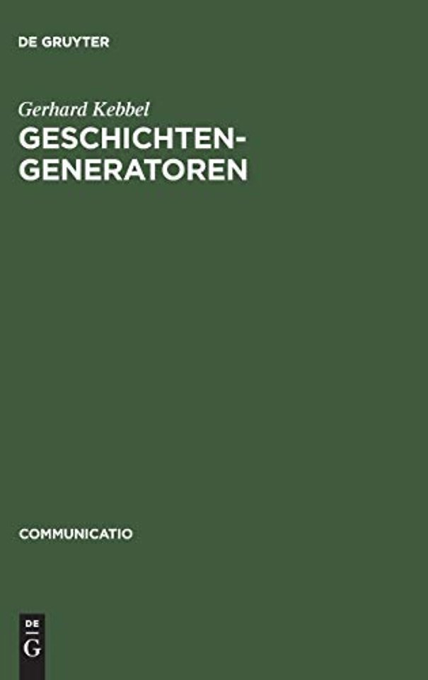 Geschichtengeneratoren – Lektüren zur Poetik des historischen Romans