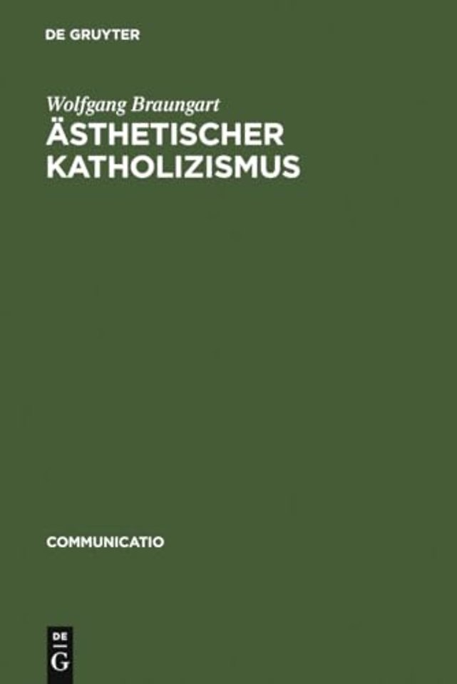 Ästhetischer Katholizismus – Stefan Georges Rituale der Literatur