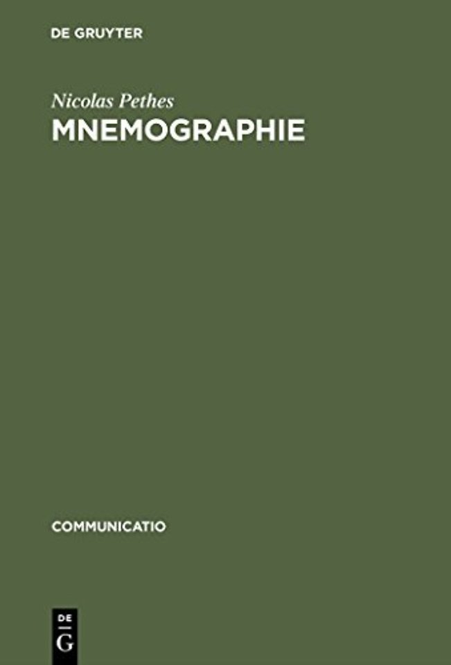 Mnemographie – Poetiken der Erinnerung und Destruktion nach Walter Benjamin