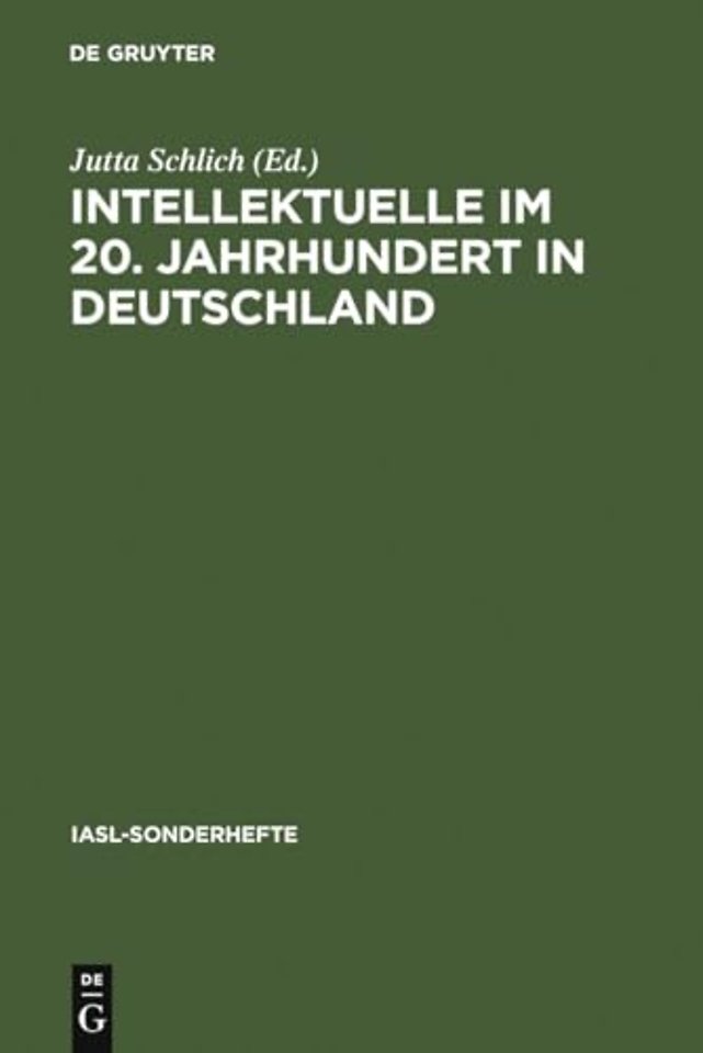 Intellektuelle im 20. Jahrhundert in Deutschland – Ein Forschungsreferat