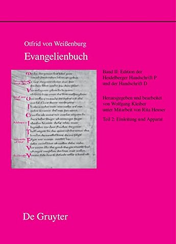 Edition der Heidelberger Handschrift P (Codex Pa – Teil 2: Einleitung und Apparat