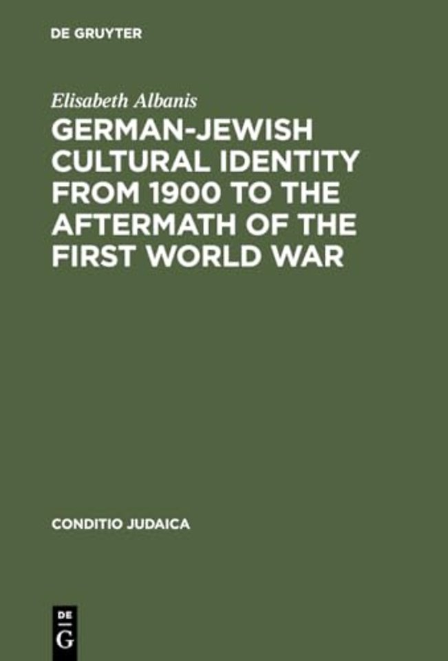 German–Jewish Cultural Identity from 1900 to the – A Comparative Study of Moritz Goldstein, Julius Bab and Ernst Lissauer