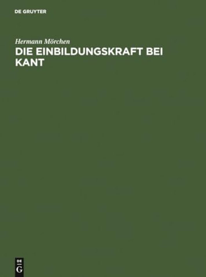 Die Einbildungskraft bei Kant