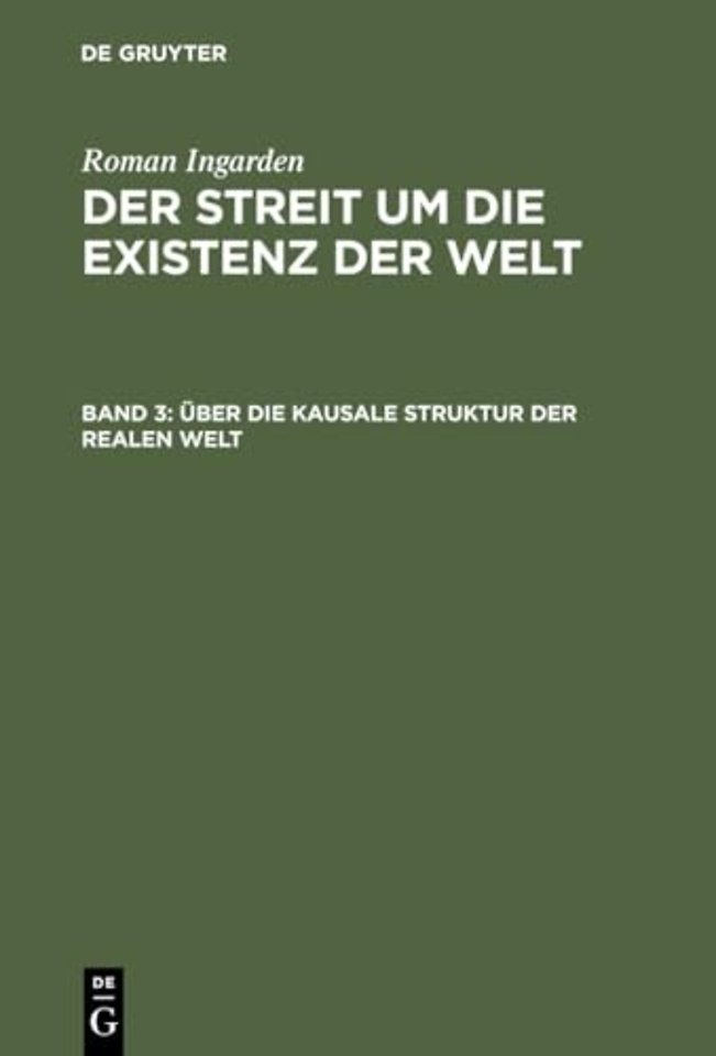 Über die kausale Struktur der realen Welt